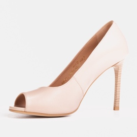 Marco Shoes 1581P sandalias beige de tacón alto 2