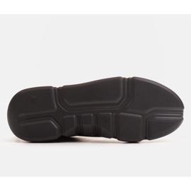 Marco Shoes Deportivas de piel negra con inserto en el talón negro 5