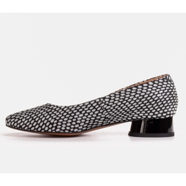 Marco Shoes Bailarinas con estampados en blanco y negro 2