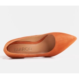 Marco Shoes Salón naranja de gamuza natural 2