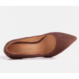 Marco Shoes Salón 1527P marrón de ante natural 2