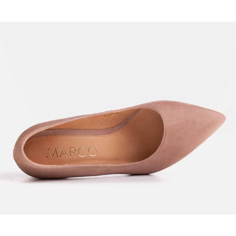 Marco Shoes Salón de gamuza beige 2