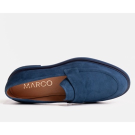 Marco Shoes Mocasines azul marino sobre suela ligera 2