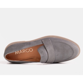 Marco Shoes Mocasines grises sobre suela ligera 2