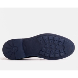 Marco Shoes Mocasines azul marino con decoración de terciopelo 3