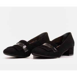 Radoskór Zapatos de mujer negros clásicos para un pie más ancho 3
