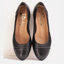 Radoskór Zapatos de tacón negros clásicos para mujer para un pie más ancho 2