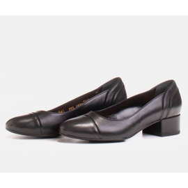 Radoskór Zapatos de tacón negros clásicos para mujer para un pie más ancho 3