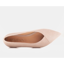 Marco Shoes Bailarinas beige ante natural 3