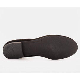 Marco Shoes Bailarinas piel ante negro 1