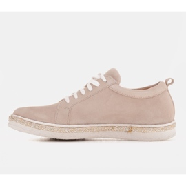 Marco Shoes Zapatillas de ante con nudos beige 2