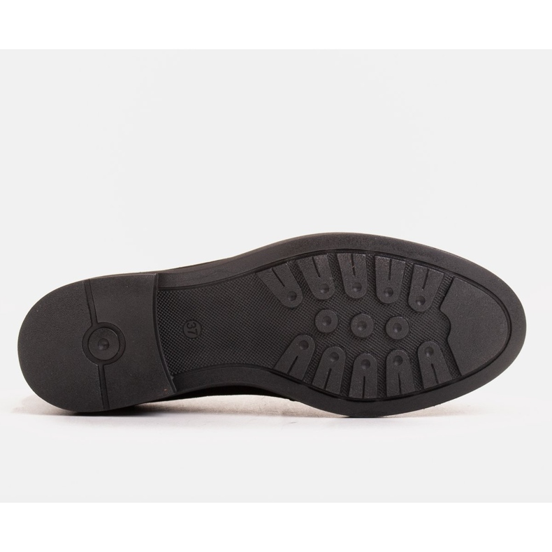 Marco Shoes Mocasines negros de terciopelo con adornos 1