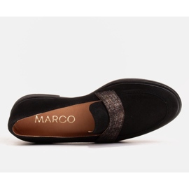 Marco Shoes Mocasines negros de terciopelo con adornos 3
