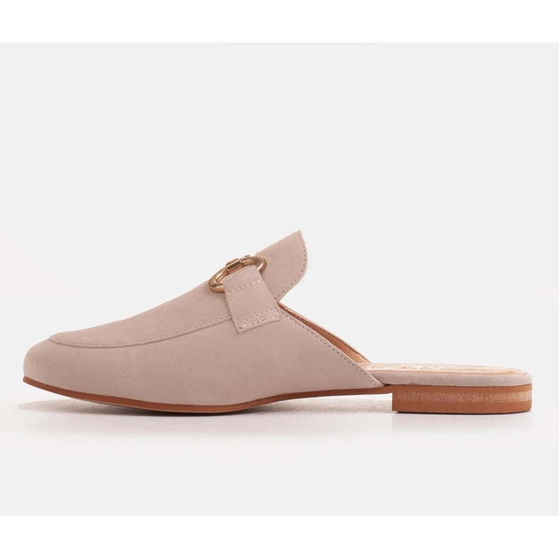 Marco Shoes Zapatillas de mujer de ante con adorno beige 2