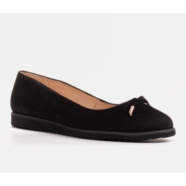 Marco Shoes Bailarinas negras ante natural negro 1