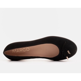 Marco Shoes Bailarinas negras ante natural negro 4