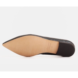 Marco Shoes Bailarinas lordsy de piel de serpiente, verde botella 6