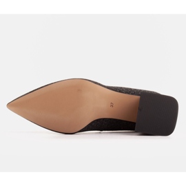 Marco Shoes Zapatos de salón elegantes hechos de piel de gamuza negro 6