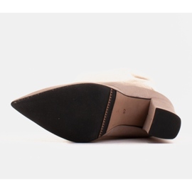 Marco Shoes Botas altas beis plisadas de ante natural beige 1