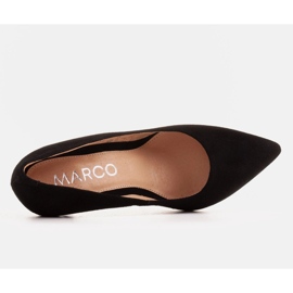 Marco Shoes Stilettos negros con tacón metalizado 5