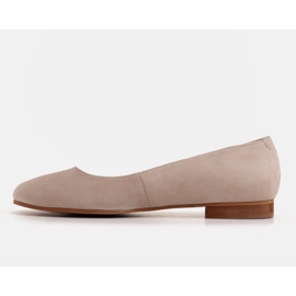 Marco Shoes Elegantes bailarinas de ante natural beige 2