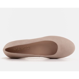 Marco Shoes Elegantes bailarinas de ante natural beige 4