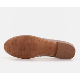 Marco Shoes Elegantes bailarinas de ante natural beige 5