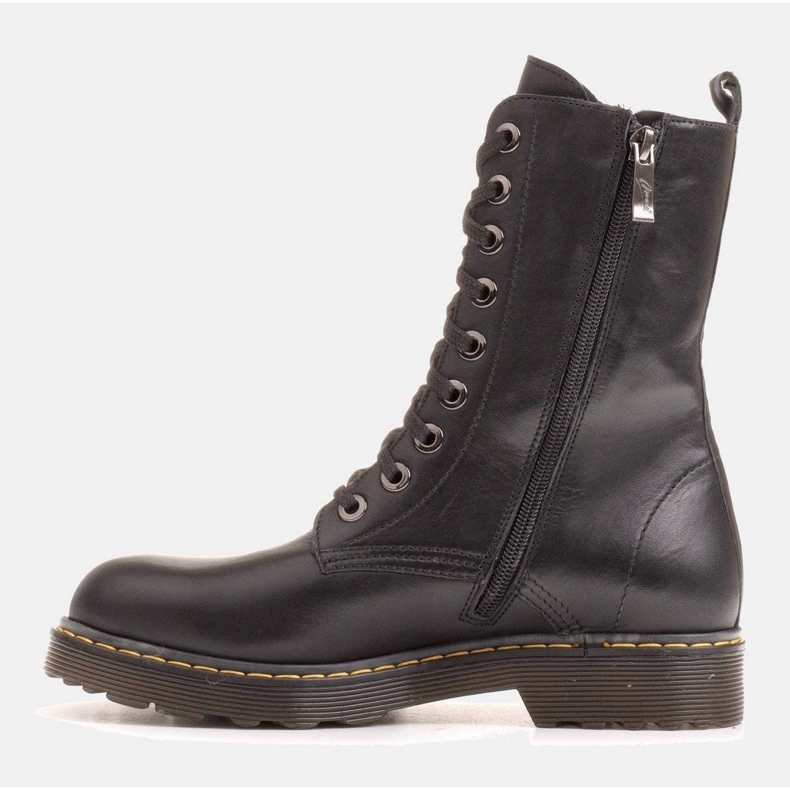 Marco Shoes Botines altos, botas atadas a suela translúcida negro 2