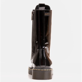 Marco Shoes Botines altos, botas atadas a suela translúcida negro 4