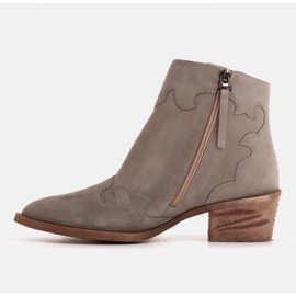 Marco Shoes Botas grises de ante natural sin aislamiento 1