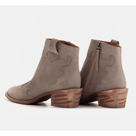 Marco Shoes Botas grises de ante natural sin aislamiento 7