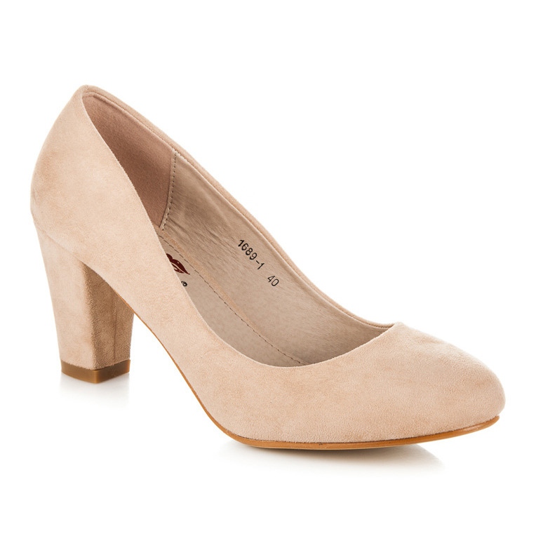 Yes Mile Zapatos de tacón de ante en un pilar marrón 2 Yes Mile Zapatos de tacón de ante en un pilar marrón 2