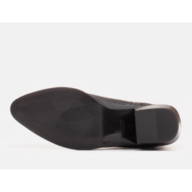 Marco Shoes Bota cowboy gris fabricada en piel flor sin aislante 2