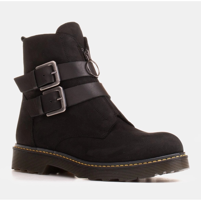 Marco Shoes Botas negras de mujer sobre un fondo transparente grueso negro 1 Marco Shoes Botas negras de mujer sobre un fondo transparente grueso negro 1