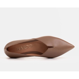 Marco Shoes Bailarinas de mujer Marco 1285P beige con recorte 4