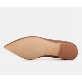 Marco Shoes Bailarinas de mujer Marco 1285P beige con recorte 7