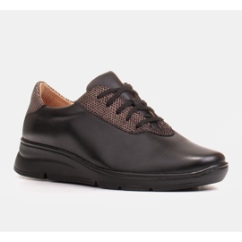 Radoskór Zapatos cómodos de mujer negros para un pie más ancho 3