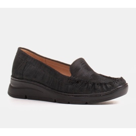 Radoskór Zapatos cómodos de mujer negros para un pie más ancho 3