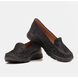 Radoskór Zapatos cómodos de mujer negros para un pie más ancho 5