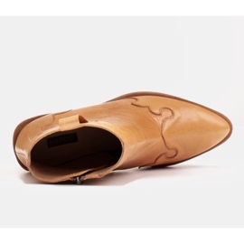 Marco Shoes Botas amarillas de piel natural con arrugas irregulares. amarillo 6