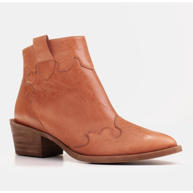 Marco Shoes Botas rojas de piel natural con arrugas irregulares rojo multicolor 1