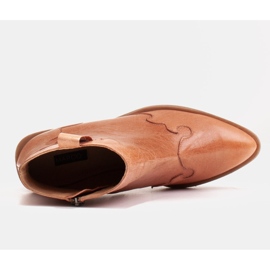 Marco Shoes Botas rojas de piel natural con arrugas irregulares rojo multicolor 7