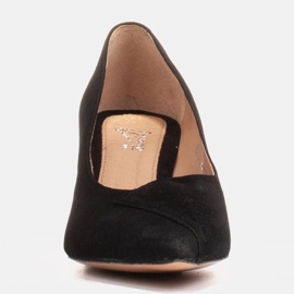Marco Shoes Zapatos de salón 1434P elegantes de ante negro 2