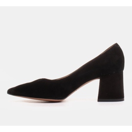 Marco Shoes Zapatos de salón 1434P elegantes de ante negro 7