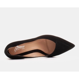 Marco Shoes Zapatos de salón 1434P elegantes de ante negro 8