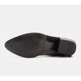 Marco Shoes Botas vaqueras retro grises con piel arrugada 6