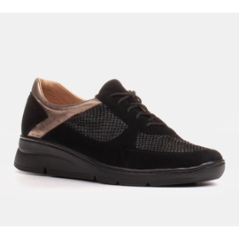 Radoskór Zapatos cómodos para un pie más ancho con suela ligera negro 2