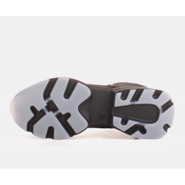 Marco Shoes Botas deportivas de mujer nobuck con inserciones rojas negro 5