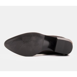 Marco Shoes Botas de vaquero negras, cuero oro viejo desteñido negro dorado 7