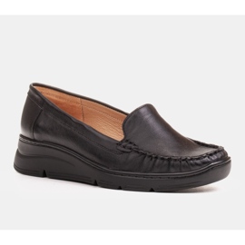 Radoskór Zapatos cómodos de mujer negros para un pie más ancho 1